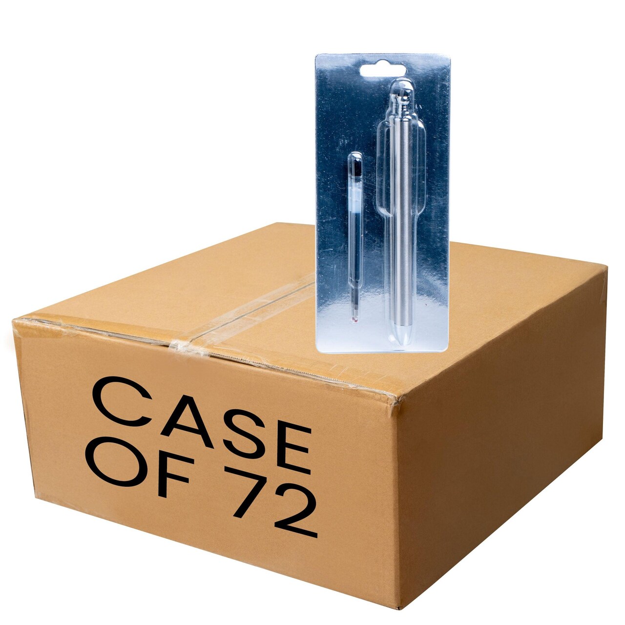 Makerflo 72 Pieces Craftable Stainless Steel Pens and Blanks for Epoxy, Vinyl, and Hydro-Dipping DIY Projects - Black Ink Gel Pens for Crafting & Gifting - Not for sublimation